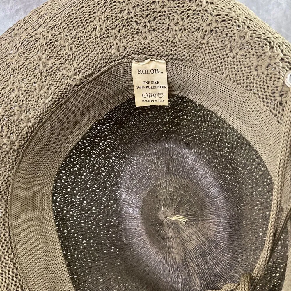 Kolob  Sunhat Woven Poly  Western Outback Green Travel One size